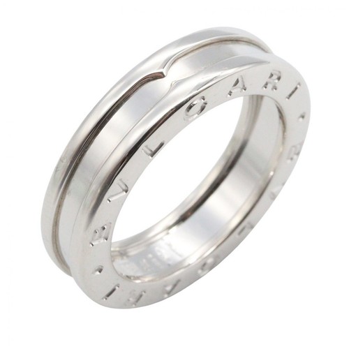 BVLGARI B-zero1 Ring 1BD 18KWG White Gold Used unisex US size 4.5 #49