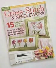 Cross stitch  Needlework magazine May 2008 Floral Cross Stitch Patterns