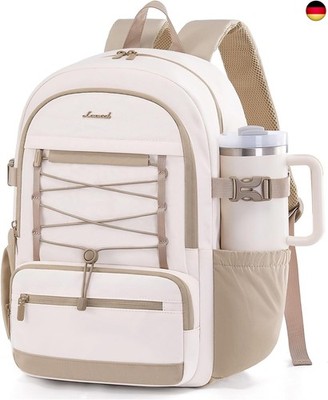 LOVEVOOK Rucksack Damen, 15,6 Zoll Laptop Schulrucksack Teenager Wasserdicht