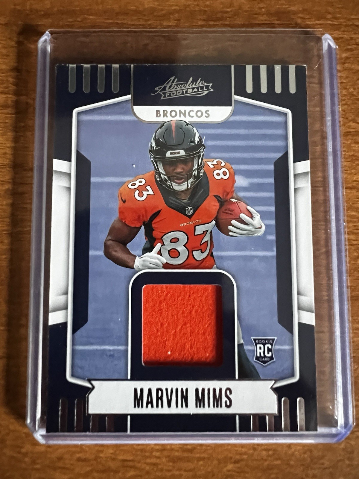 2023 Panini Absolute - Absolute Rookie Materials Marvin Mims #ARM-19 (MEM, RC)