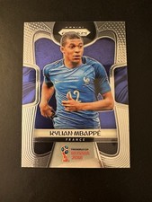 2018 Panini Prizm World Cup Kylian Mbappe Gold Lazer #80 card