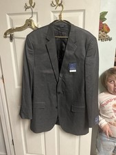 CROFT  BARROW TRUE COMFORT CLASSIC FIT BLAZER JACKET Stretch Wrinkle Res 46 XL