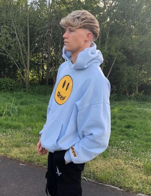 Drew House Mascot Hoodie Drew Light Blue Hoodie Drew House Men
