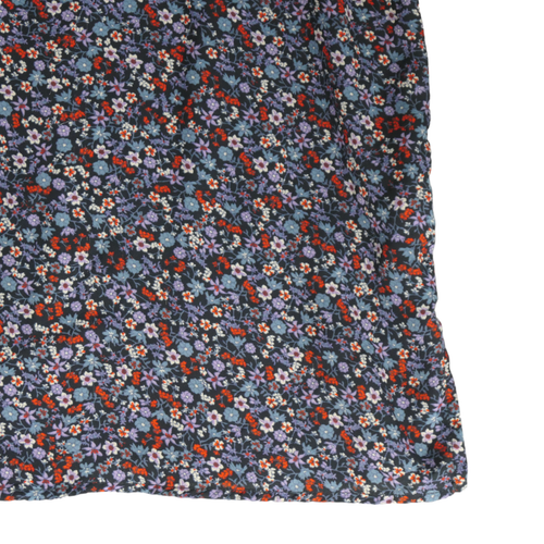Michel Studio Blouse Womens 1x Blue Floral Knit Back Sleeveless Career Casual - Picture 4 of 13