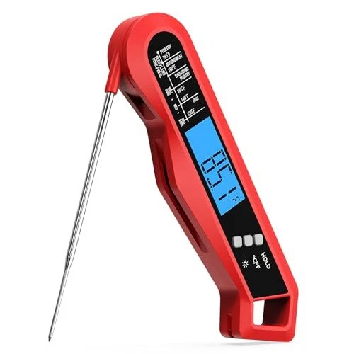 Meat Thermometer,Instant Read Digital Kitchen Thermometer for Cooking, with
