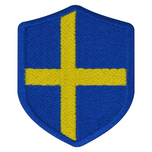Aufnäher SCHWEDEN Wappen 7 x 5,6cm Bestickt Flagge Patch FanShirts4u - Bild 3 von 5
