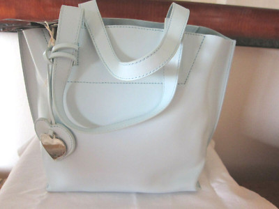 TOSCA BLUE BABY BLUE SPLIT LEATHER TOTE HANDBAG - MEDIUM SIZE - NEW WITH TAGS