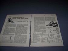 VINTAGE..COX TEE DEE .049 AIRCRAFT R/C ENGINE.3-VIEWS/GRAPHS/SPECS..RARE 643P