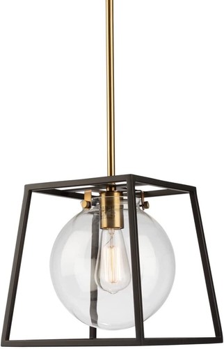 Artcraft Lighting AC11601VB Bridgetown - 1 Light Pendant Black/Harvest Brass - Bild 4 von 7