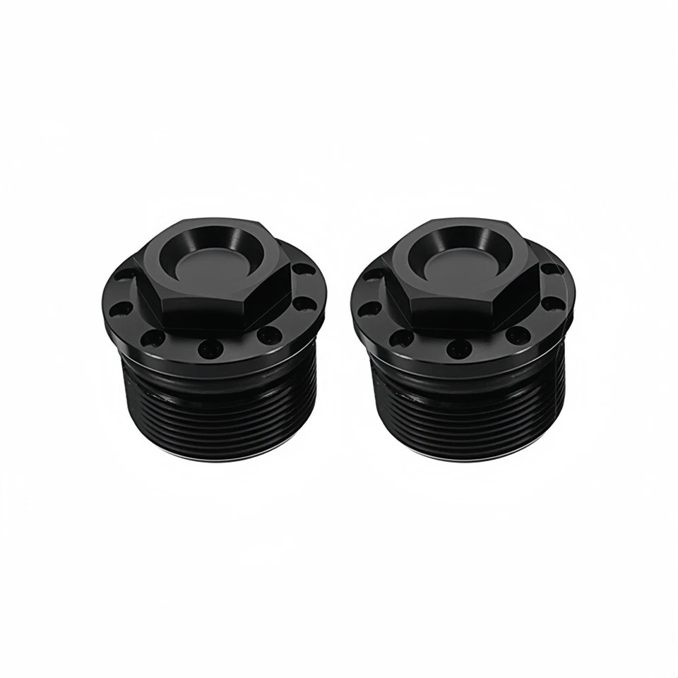 1 par de pernos de tapa de tubo de horquilla negros de 39 mm para Harley 1987-2016 para Sportster 1200 883 Foto 4 de 4