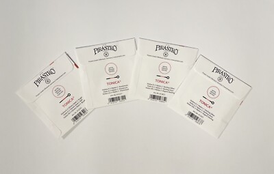 Pirastro Tonica Violin String Set - 4/4 Size Ball-end E. Free