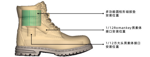 1/12 Soldier Shoes Boots Model for 6'' Romankey Notaman [NO Figure] - Picture 10 of 15