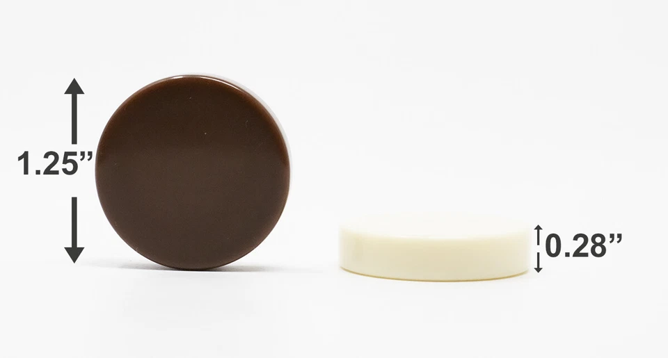 Piezas de Backgammon DA VINCI 1,25 pulgadas Marrón y Marfil (FedEx Gratis 2 Días incluidos) Foto 2 de 2