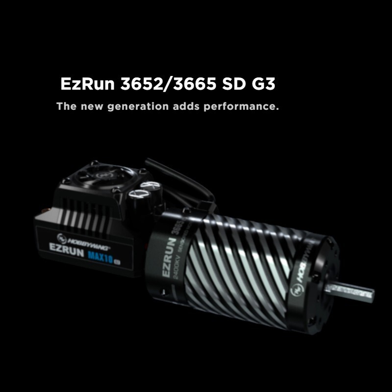 Updated Hobbywing EZRUN 3665SD 2400KV G3 Sensored Brushless Motor