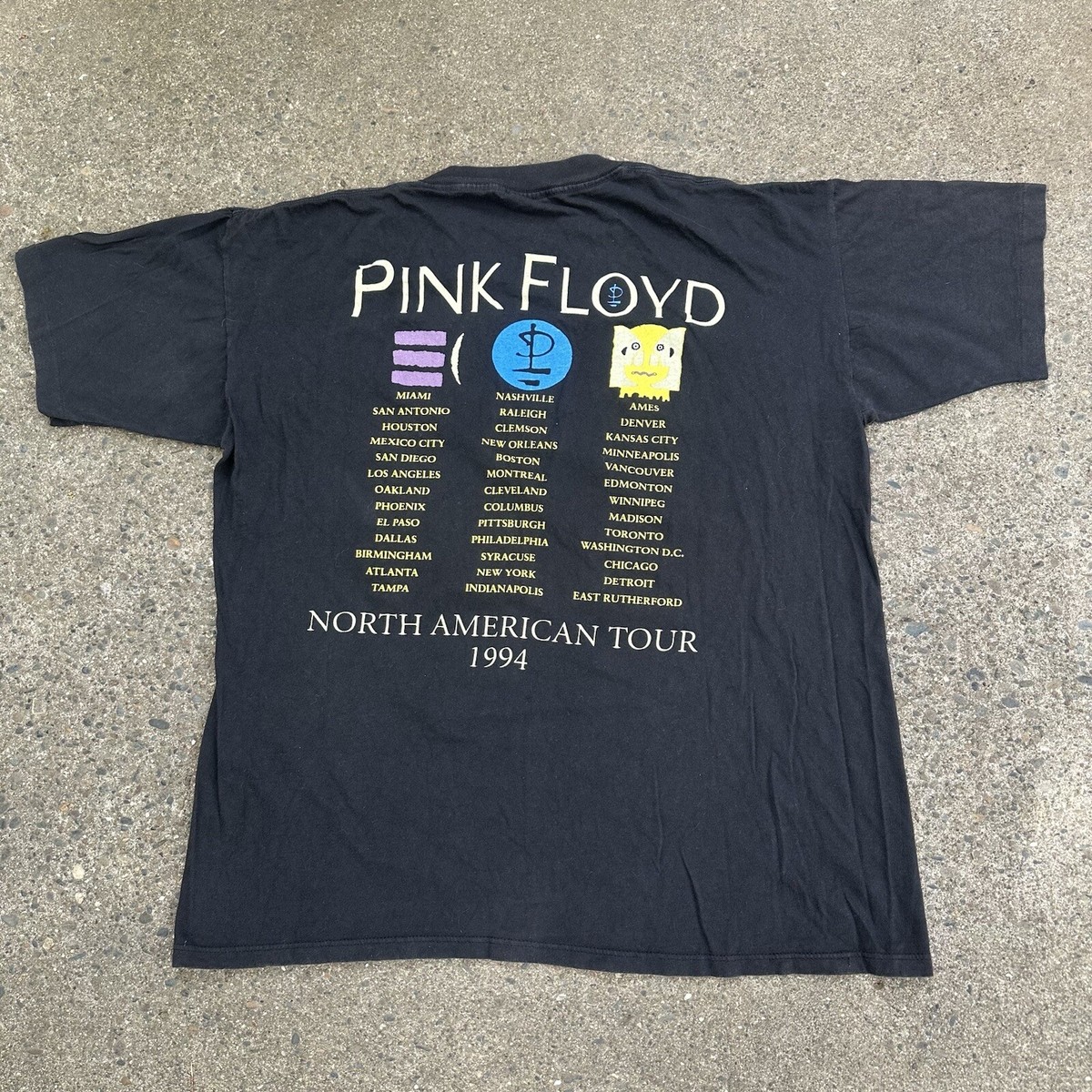 Vintage Pink Floyd North American Tour 1994 Made In USA Size Large