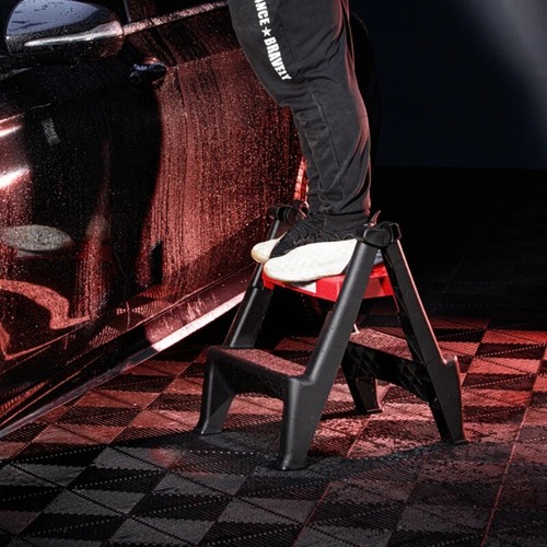 Car Washing Stool Two Step Stool Folding Ladder Chair Thickening Anti-skid High - Picture 4 of 6