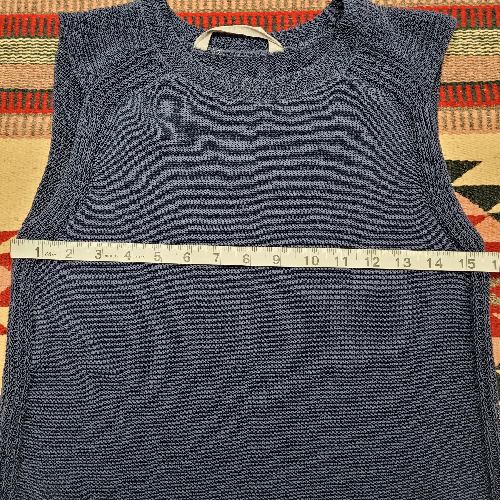 Athleta Long & Lean Navy Blue Sweater Vest Size Small… Gem