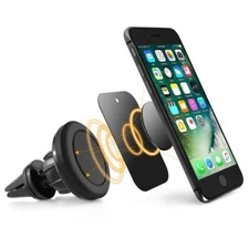 Universal Cell Phone GPS Air Vent Magnetic Car Mount Cradle Holder Black
