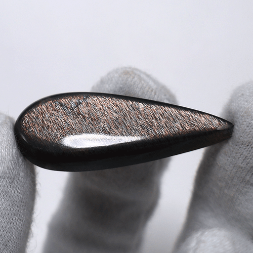 Piedra solar de celosía de fuego arco iris natural de 36,9 quilates 43 mm x 15 mm piedra preciosa cabujón de pera - Imagen 6 de 11