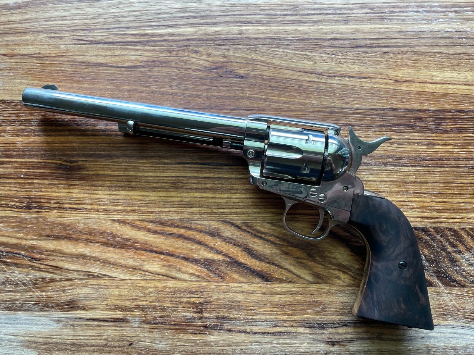 Colt Single Action Army 45 .177 Caliber Nickel Pellet Pistol Revolver 