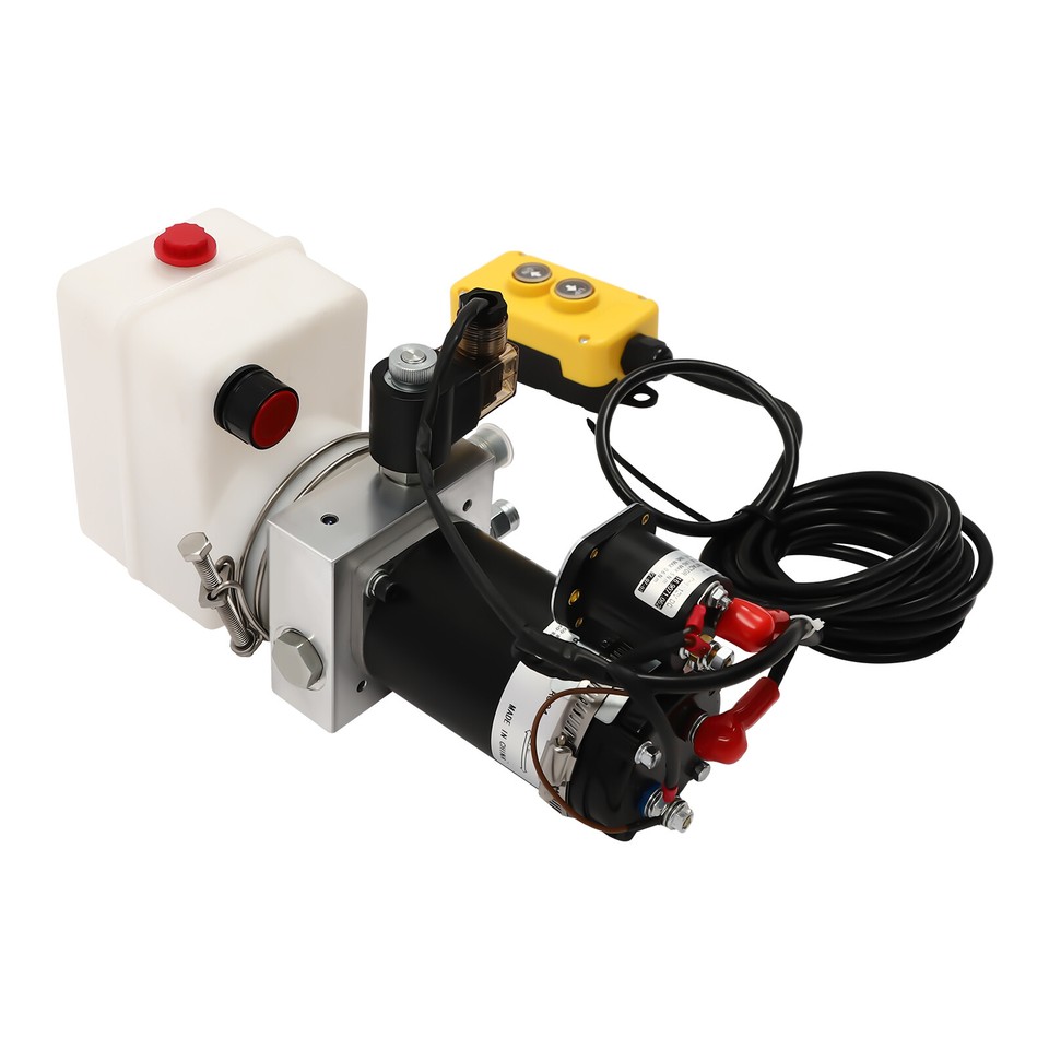 Single Home Unit Hydraulic Power Unit 12V, Single Acting Dump Hydraulic Pump for Dump ...