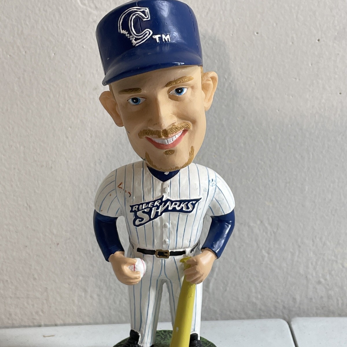 Camden Riversharks Brad Strauss 2002 SGA Bobblehead w/ Light
