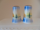 Vintage Japan Noritake Morimura Hand Painted Boat On Water Salt & Pepper Shakers — photo 2