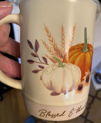 Cup By Gobal Design Connections With Elephant On The World, Blessed &Thankful