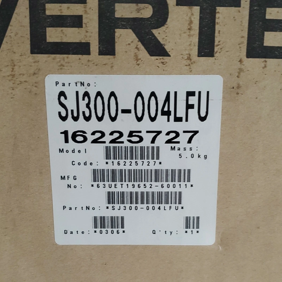 NEW* Hitachi SJ300-004LFU Inverter AC Drive 1/2HP 200-240V 3A +