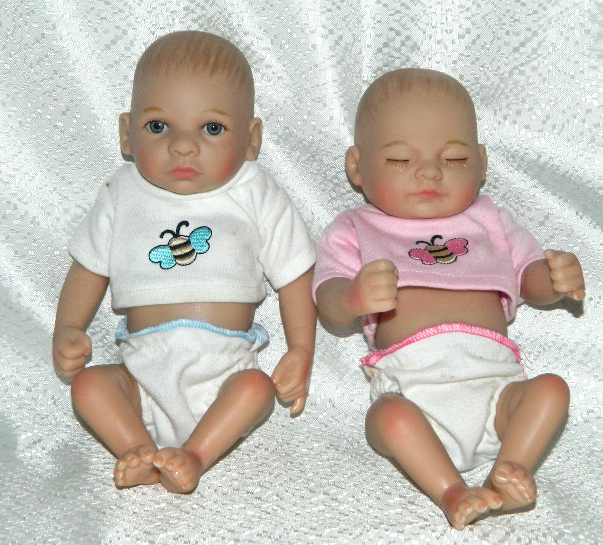 Reborn Twins Baby Dolls Boy Girl Anatomically Correct Vinyl