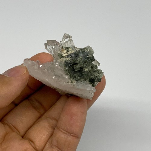 39.6g, 2.2"x1.5"x0.9", Chlorine Quartz Crystal Mineral,Specimen Terminated,B2766 - Picture 4 of 11