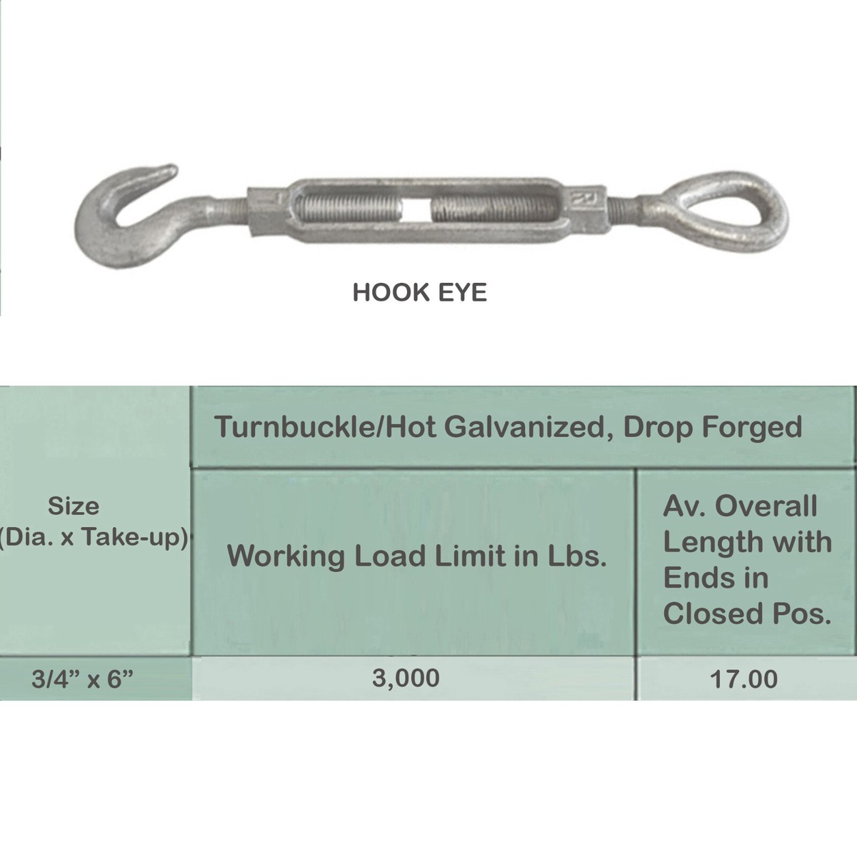 Galvanized Drop Forged Turnbuckle HOOK EYE, JAW EYE, HOOK