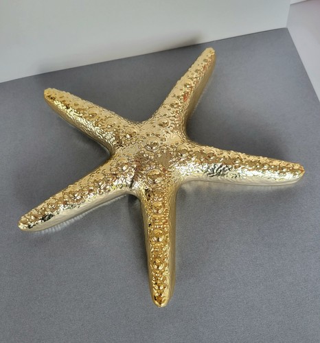 Starfish, large, golden ceramic decorative art piece, house decor - 第 5/6 張圖片