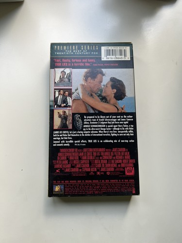 True Lies VHS Tape 1996 Arnold Schwarzenegger Jamie Lee Curtis Fox ...