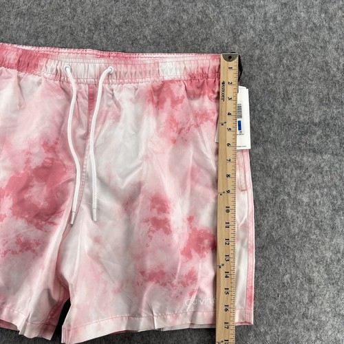 Calvin Klein Mens Pink Tie Dye Swimwear Trunks Shorts Size XL NEW - Bild 6 von 11