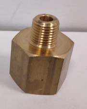 Brass Straight Adapter 3/4" BSPP Female x 1/4" NPT Male