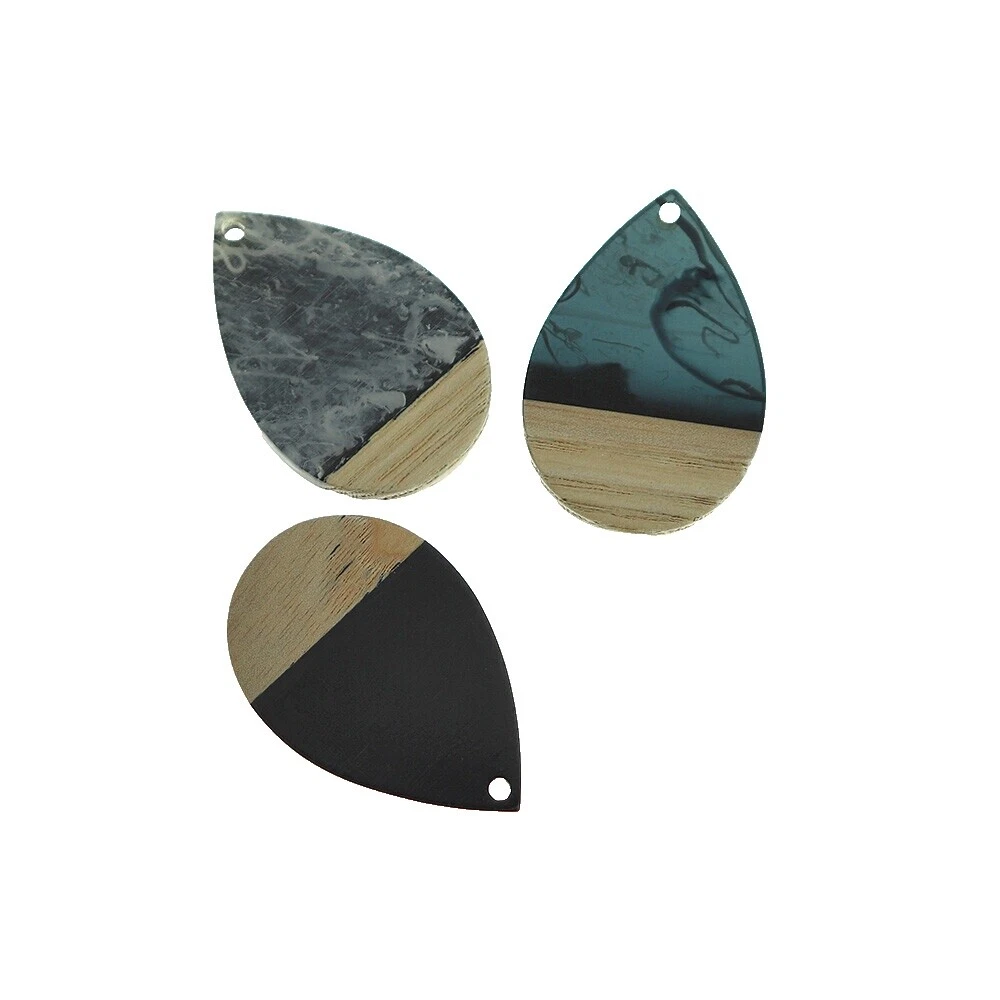 Amuletos de la fabricación de joyas negro de resina