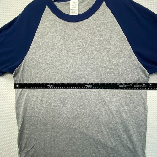 Augusta Sportwear Baseball Jersey 2.0 Gray Navy Blue Adult Size XL - Bild 3 von 7