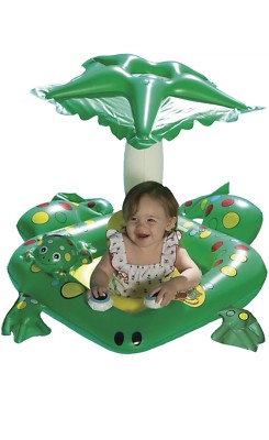 Poolmaster, Frog Baby Float Rider Pre-Swimmer Learn to Swim Toddler Water Raft