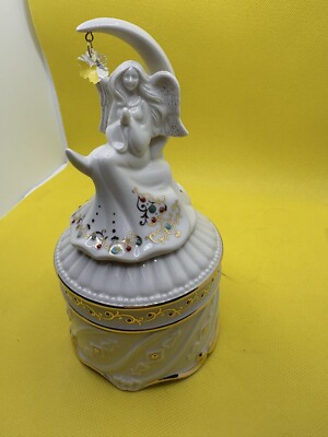 Lenox Crystal Notes Angel Music Box 