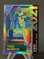 2020-21 Panini Flux Tyrese Haliburton Silver Holo   Prizm Freshman Year #4