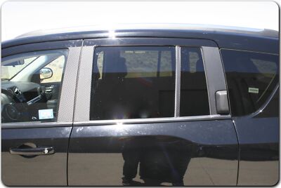 6-Piece Glossy Piano Black Pillar Post Cover Kit For Chevy Impala 2000-2005 - Door Trim Upgrade