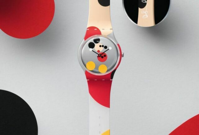 Swatch Damien Hirst Disney Mickey Mirror Spot Watch SUOZ290S 05760/19999 Celebrate Mickey main image 4