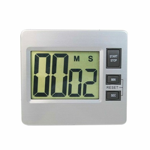 Large LCD Digital Alarm Clock Kitchen Cook Timer Countdown Stopwatch Household - Picture 3 of 4