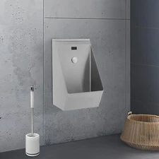 Stainless Steel Automatic Sensor Urinal Men's Bathroom Urinal 51.5cm WallMounted