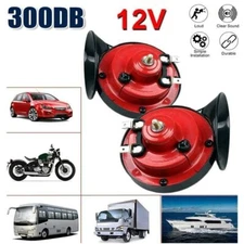 300db car horns [2-pack] 12v waterproof dual horns for trucks trains motorcycles