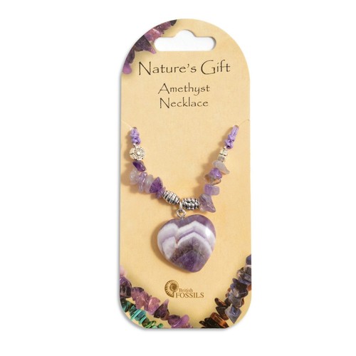 GEMSTONE'S HEART SHAPE NECKLACE / PENDANT - IN VARIOUS GEMSTONES - Picture 2 of 8