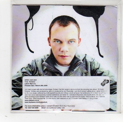 (FW402) Just Jack, Embers - 2009 DJ CD