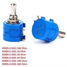 3590S-2 Multiturn Wirewound Potentiometer Adjustable Resistor 500 Ohm to 50K Ohm