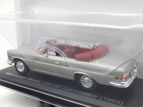 Mercedes Benz 280 SE Convertible 1969 1/43 Scale Box Mini Car Display Diecast - Picture 3 of 8